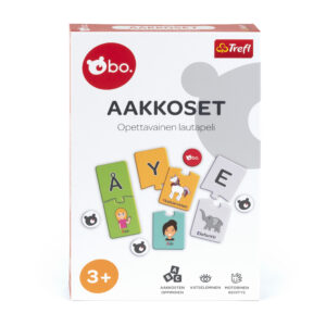bo. Opettavainen lautapeli, Aakkoset, suomenkielinen