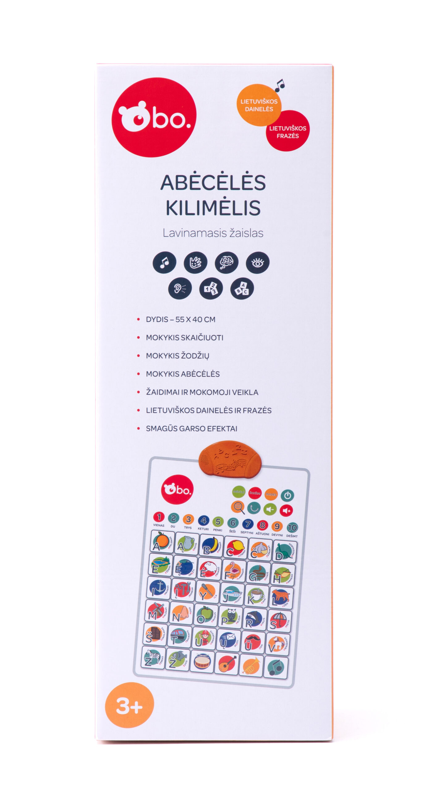 bo. Izglītojoša Rotaļlieta - Alfabēta Spēļu Paklājs (Latviešu val.) - Image 4