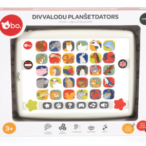 bo. Izglītojoša Rotaļlieta - Divvalodu Planšetdators (Latviešu val.)